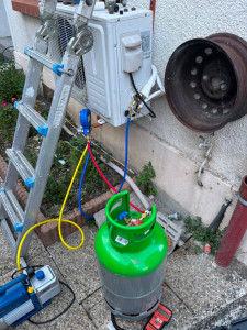 Photo de galerie - Reparation ligne frigo et recharge gaz