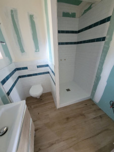 Photo de galerie - Pose faïence effet métro 