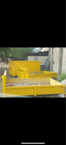 Photo de galerie - Location de bennes de chantier pour gravât bois dib fer terre 