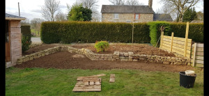 Photo de galerie - Création d’un parterre de fleurs