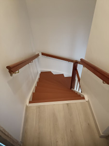 Photo de galerie - Rénovation complète de l'escalier et peinture.