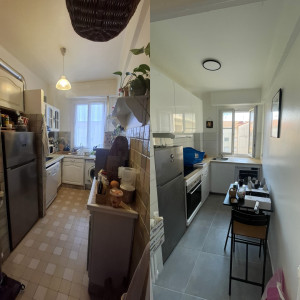 Photo de galerie - Avant et après rénovation complète de la cuisine