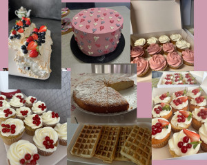 Photo de galerie - Je réalise toutes sortes de douceurs : cupcakes colorés, gaufres, moelleux au chocolat, layer cakes, petits gâteaux pour tous les goûts.
