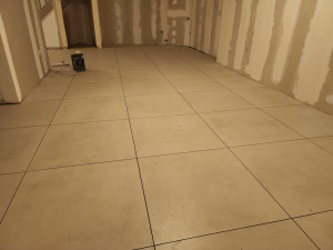 Photo de galerie - Pose carrelage 80x80