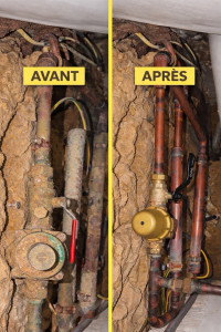 Photo de galerie - Remplacement réducteur de pression et vanne de coupure générale 