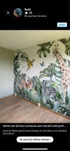 Photo de galerie - Gabarit de découpe papier peint