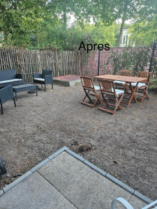 Photo de galerie - Nettoyage d’un jardin 