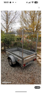 Photo de galerie - Remorque aménagée pour les déchets vert