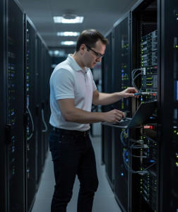 Photo de galerie - Maintenance réseau 