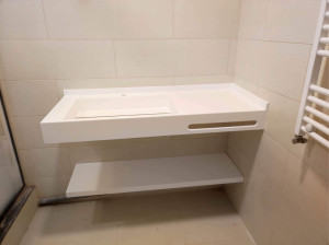 Photo de galerie - Pose de lavabo