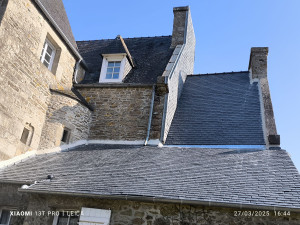 Photo de galerie - Réfection toiture manoir du vizac