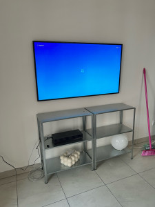 Photo de galerie - Pose tv Samsung frame 