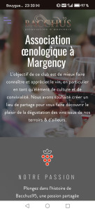 Photo de galerie - Site pour une association de vins