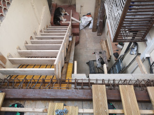 Photo de galerie - Création d'un escalier extérieur en béton armé