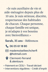 Photo de galerie - N'hésitez pas à me contacter afin de comprendre vos besoins 