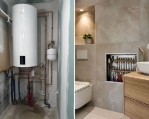 Photo de galerie - Installation de chauffe-eau réalisée avec soin. Travail propre et finitions de qualité.