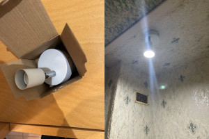 Photo de galerie - Remplacement luminaire WC Hs.