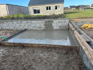 Photo de galerie - Terrasse, mur parpaing