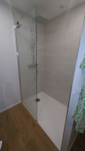 Photo de galerie - Installation d'une douche complète avec carrelage
