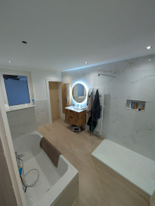 Photo de galerie - Réalisation d'une salle bain 