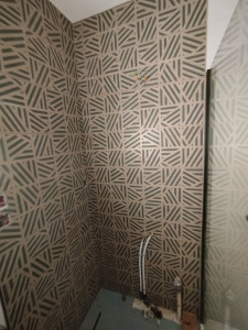 Photo de galerie - Magnifique faïence pour cette belle salle de bain 