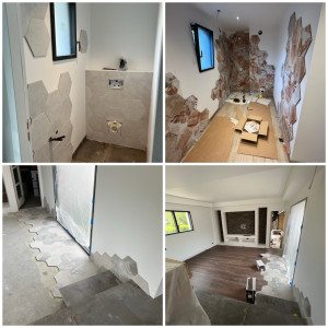 Photo de galerie - Pose de carrelage et faïence
