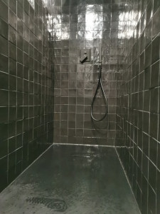 Photo de galerie - Dépose baignoire et création douche avec mitigeur encastre