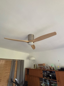 Photo de galerie - Installation d’un Ventilateur de Plafond Kotezu, client  satisfait ?? après mon passage 
