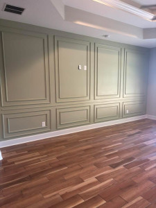 Photo de galerie - Réalisation travaux de peinture de parquet