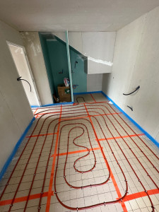 Photo de galerie - Pose plancher chauffant 