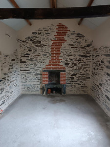 Photo de galerie - Rénovation complète de cheminée  conduit en brique 