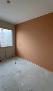 Photo de galerie - Peinture murale réalisée en couleur, avec une finition propre et uniforme. ?