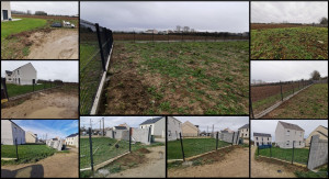 Photo de galerie - Installation d'un grillage rigide avec soubassement