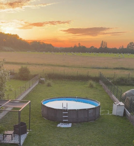 Photo de galerie - Jardin et piscine que j’entretiens seule ;)