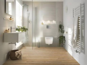 Photo de galerie - Pose de parquet sdb