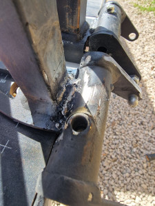 Photo de galerie - Renforcement du support de pied d'un fauteuil roulant 