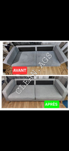 Photo de galerie - Canapé  avant/après 