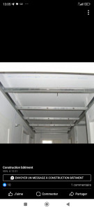 Photo de galerie - Rayage d'un plafond en vue d'un sous-plafond en placo BA13 
