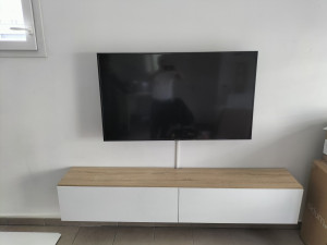 Photo de galerie - Montage meuble et fixation télé.