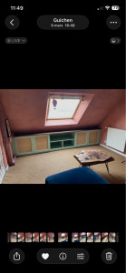 Photo de galerie - Meuble sur mesure avec portes en cannage 