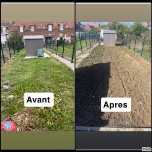 Photo de galerie - Petite réalisation aujourd’hui d’un jardin  au motoculteur
