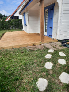 Photo de galerie - Terrasse avant  travaux  et apres