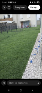 Photo de galerie - Plantation et pause de cailloux blanc