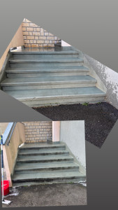 Photo de galerie - Nettoyage devant des entrée 