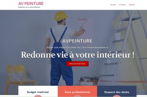 Photo de galerie - Site vitrine pour peintre avpeinture.fr
