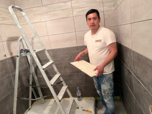 Photo de galerie - Pose de carrelage 