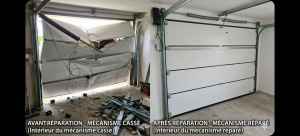 Photo de galerie - Remplacement un nouveau rideau de garage endommagé