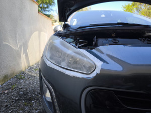 Photo de galerie - Polissage des phares (avant)