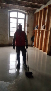 Photo de galerie - Pose de ragréage