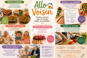 Photo de galerie - Cuisine à Domicile, repas pour la semaine, Gâteaux d’anniversaire, accompagnement de vos courses.